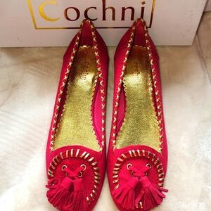 Cochni Italy Bubblegum Pink Lovely‎ Suede Flats